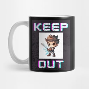 Keep Out - Anime Game Sign Mug